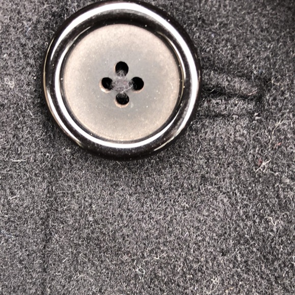 J. Crew Black Wool Cotton 5 Button 4 Pocket Coat - Picture 5 of 10